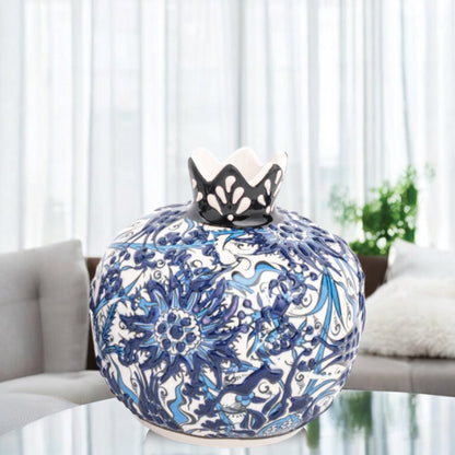 Handmade Ceramic Pomegranate Vase, Ceramic Vase Home Decor