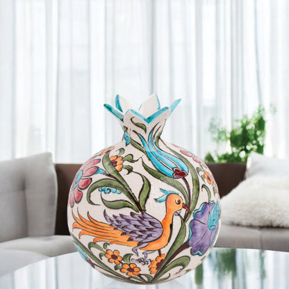 Handmade Ceramic Pomegranate Vase, Ceramic Vase Home Decor