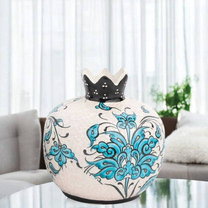 Handmade Ceramic Pomegranate Vase, Ceramic Vase Home Decor