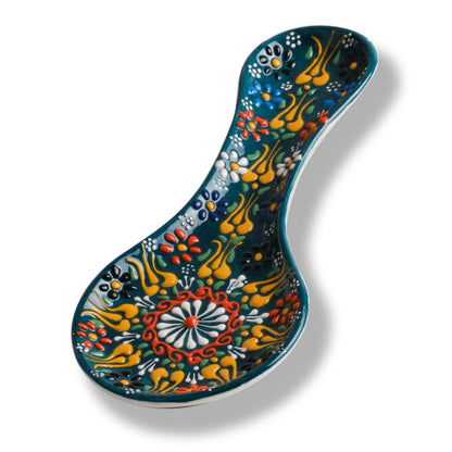 Handmade Ceramic Spoon Rest, Vanilla White Color Spoon Rests, Traditional Spoon Holder for Stove Top - Image 12