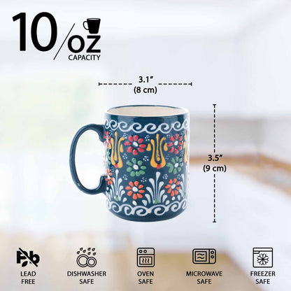 Ceramic Espresso Mugs, 8, 10, 12 Oz Coffee Mugs