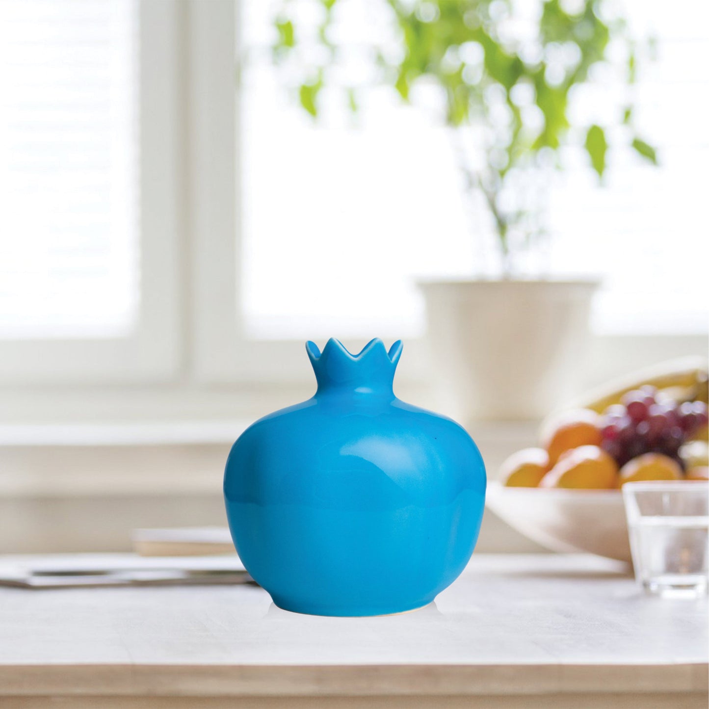 Handmade Ceramic Pomegranate Vase, Ceramic Vase Home Decor