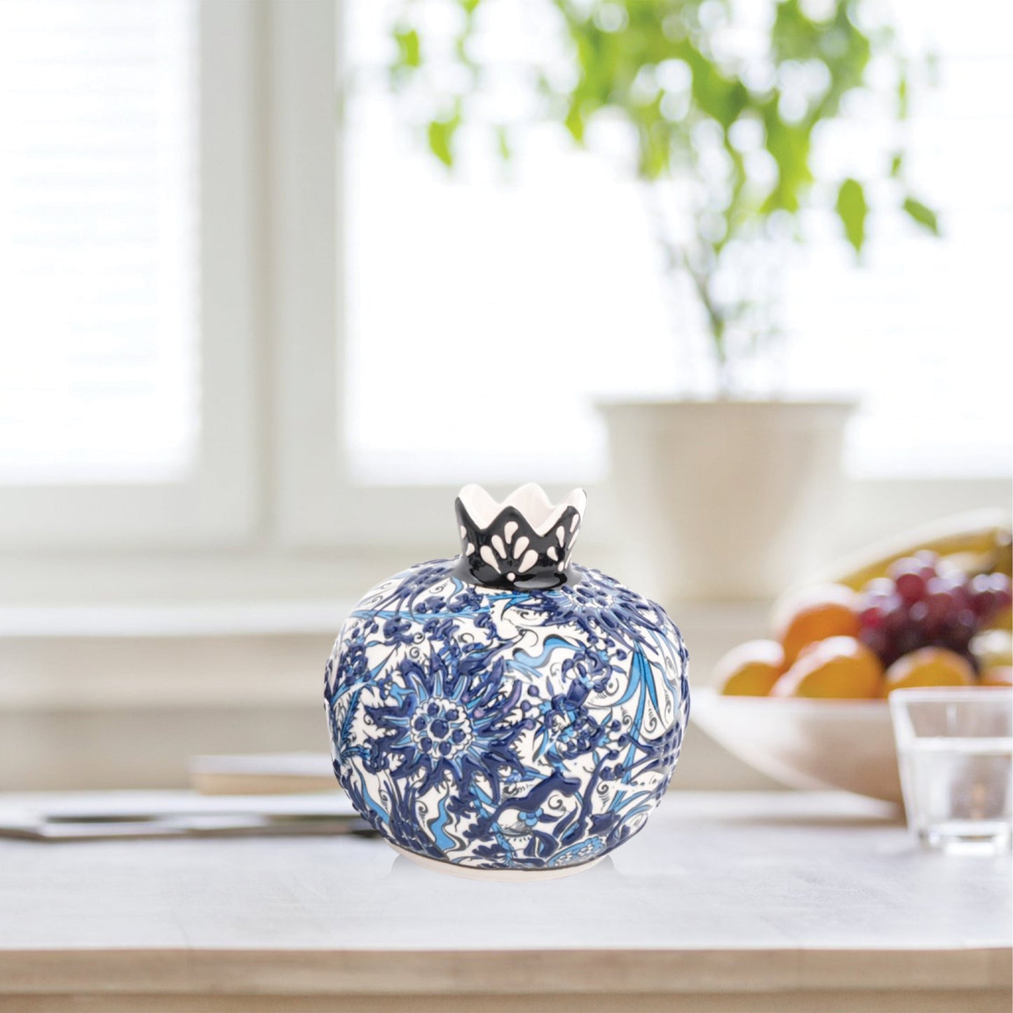 Handmade Ceramic Pomegranate Vase, Ceramic Vase Home Decor