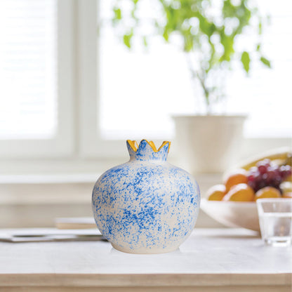 Handmade Ceramic Pomegranate Vase, Ceramic Vase Home Decor