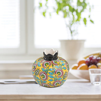 Handmade Ceramic Pomegranate Vase, Ceramic Vase Home Decor