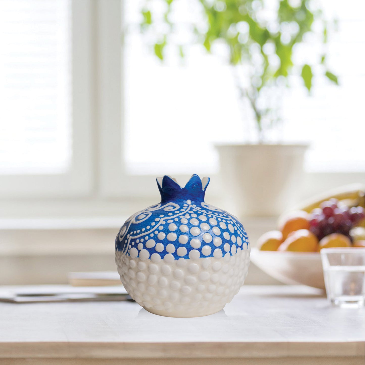 Handmade Ceramic Pomegranate Vase, Ceramic Vase Home Decor