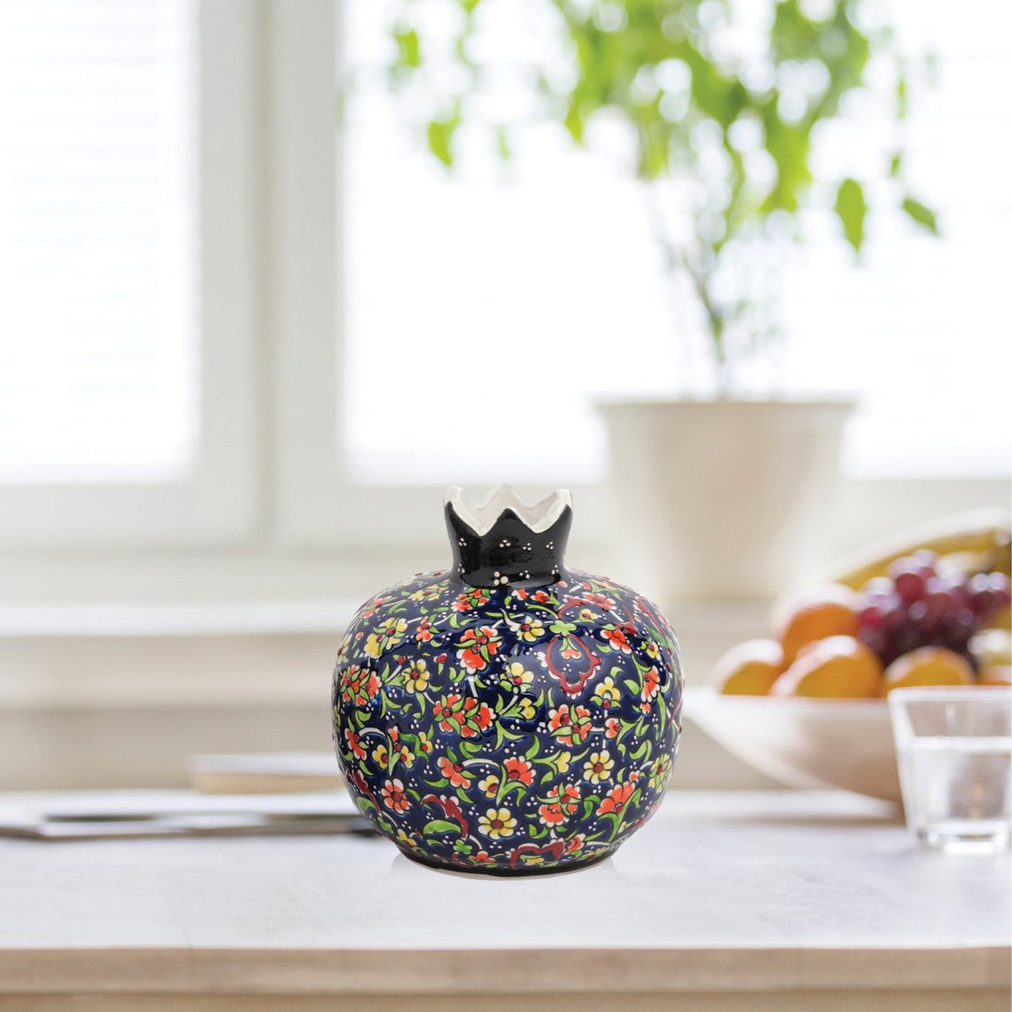 Handmade Ceramic Pomegranate Vase, Ceramic Vase Home Decor