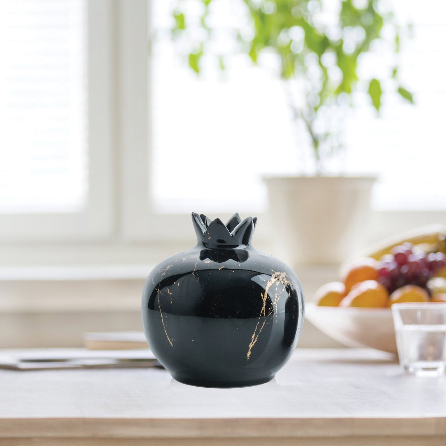 Handmade Ceramic Pomegranate Vase, Ceramic Vase Home Decor