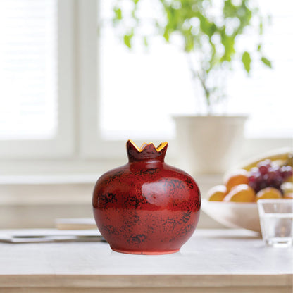 Handmade Ceramic Pomegranate Vase, Ceramic Vase Home Decor