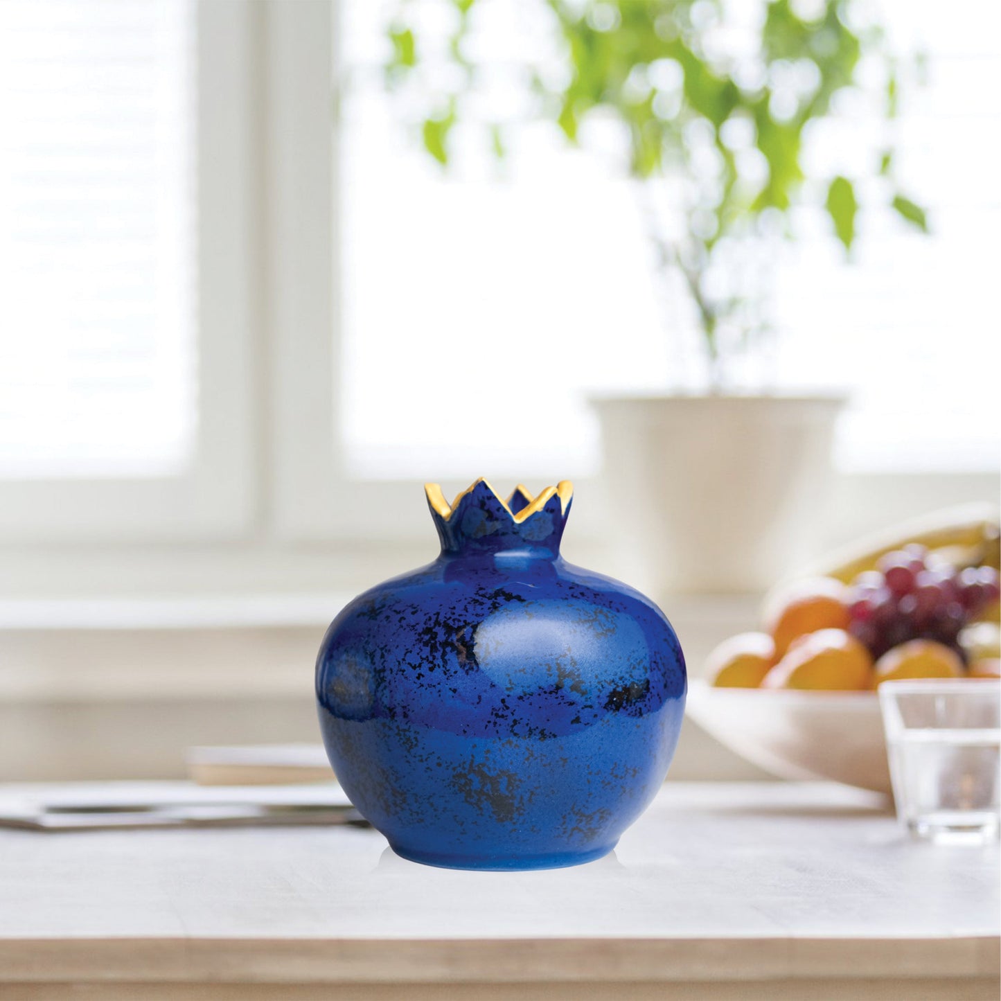 Handmade Ceramic Pomegranate Vase, Ceramic Vase Home Decor