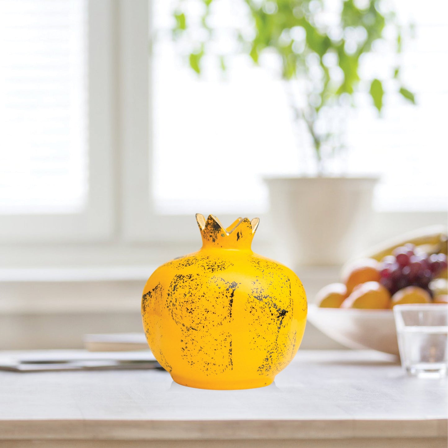 Handmade Ceramic Pomegranate Vase, Ceramic Vase Home Decor