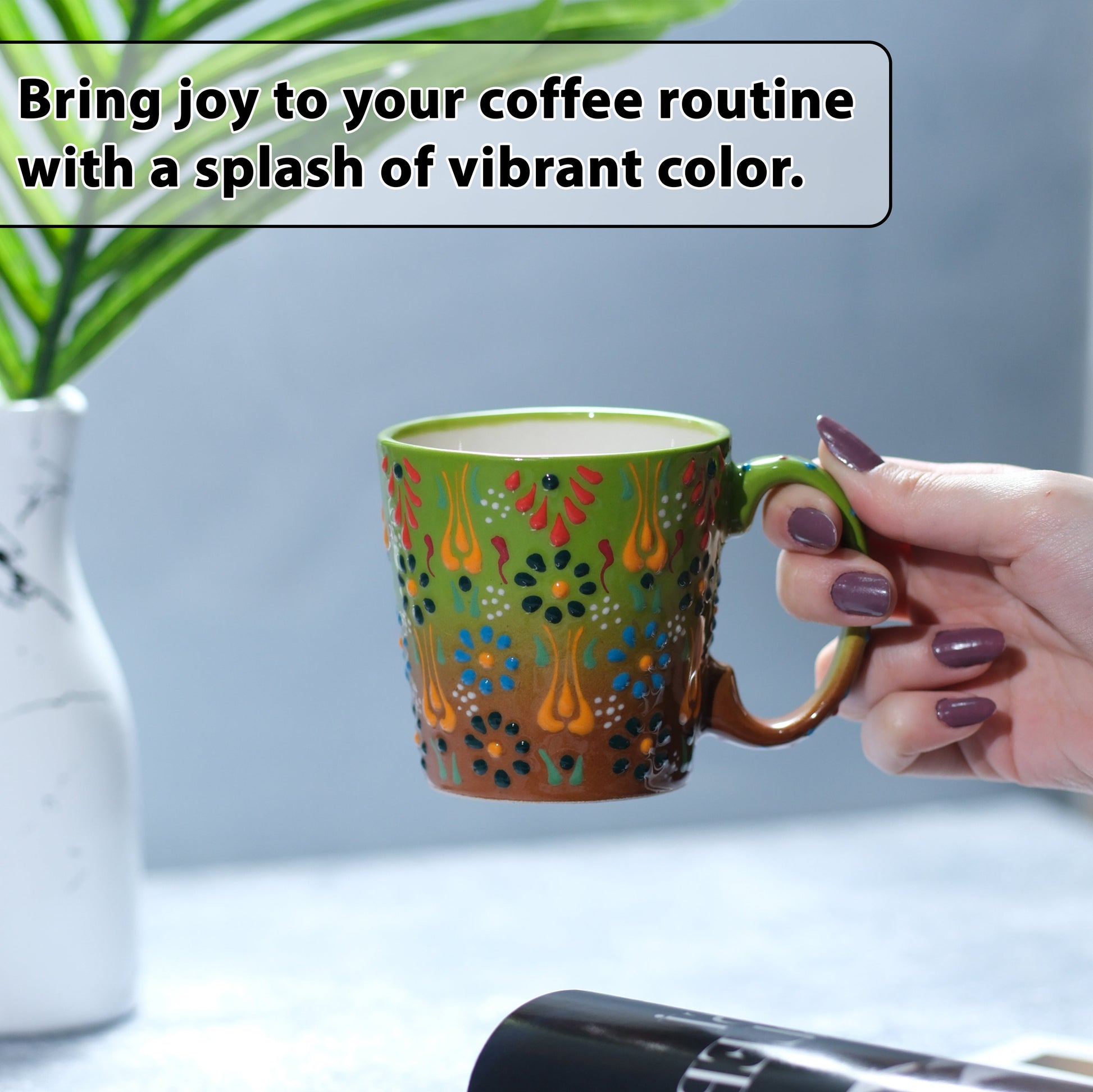 handmade ceramic coffee mug