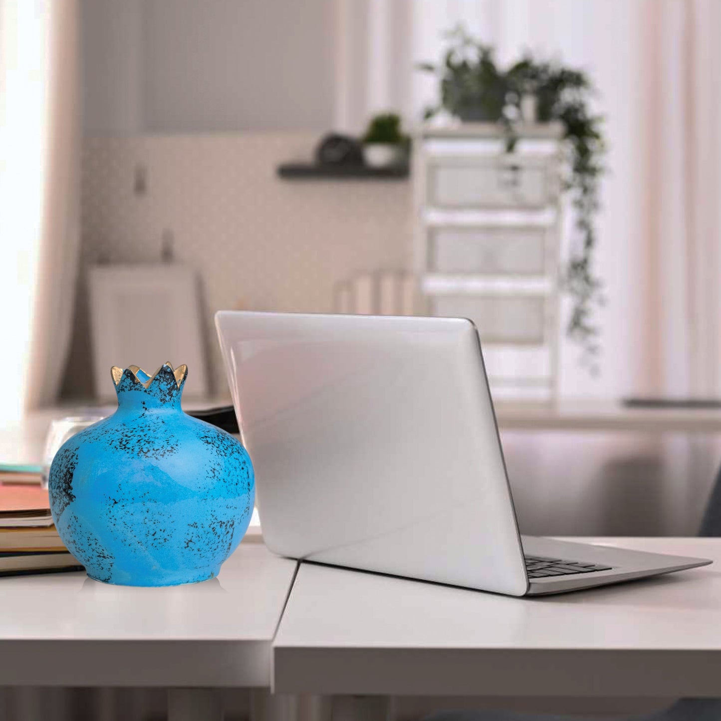 Handmade Ceramic Pomegranate Vase, Ceramic Vase Home Decor
