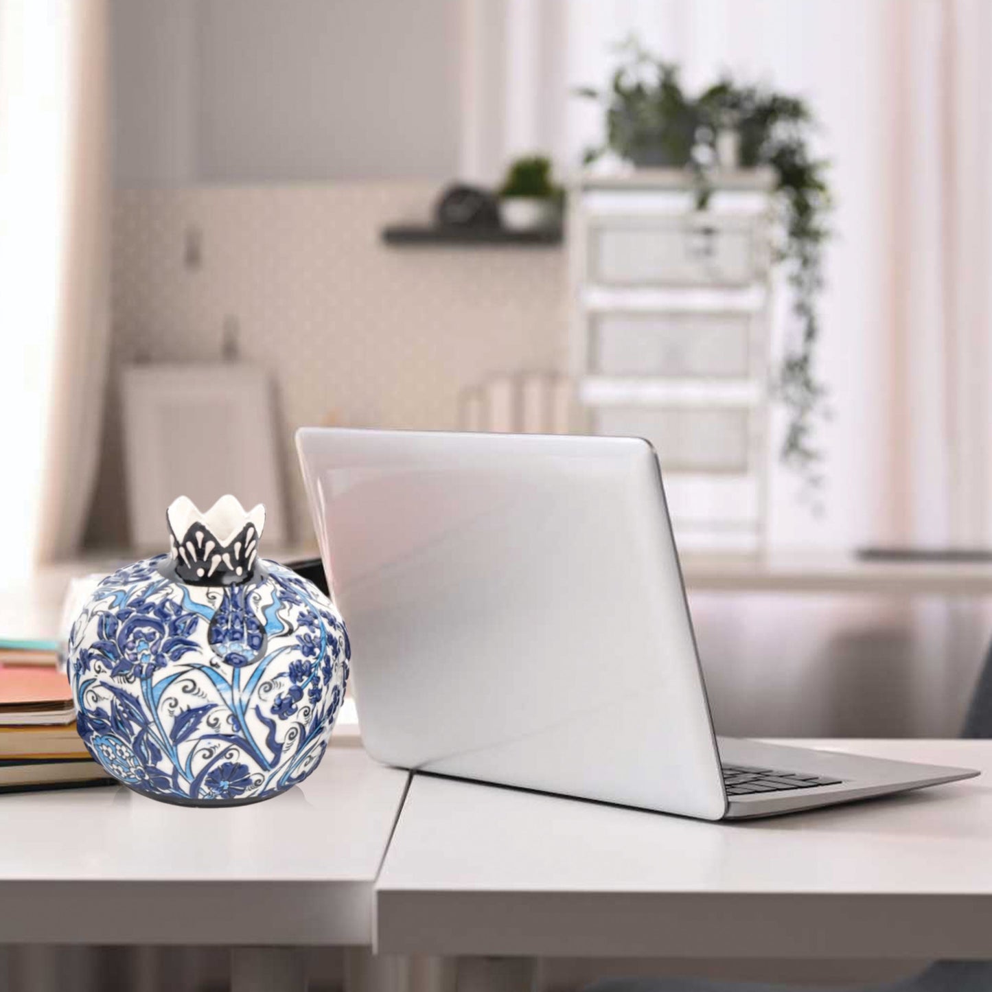 Handmade Ceramic Pomegranate Vase, Ceramic Vase Home Decor