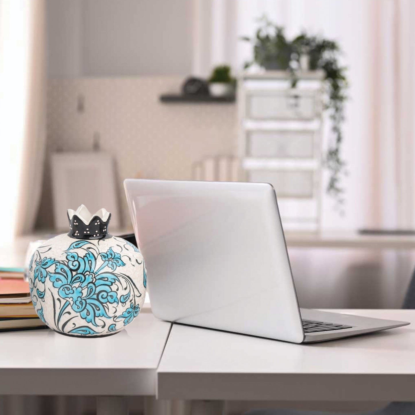 Handmade Ceramic Pomegranate Vase, Ceramic Vase Home Decor