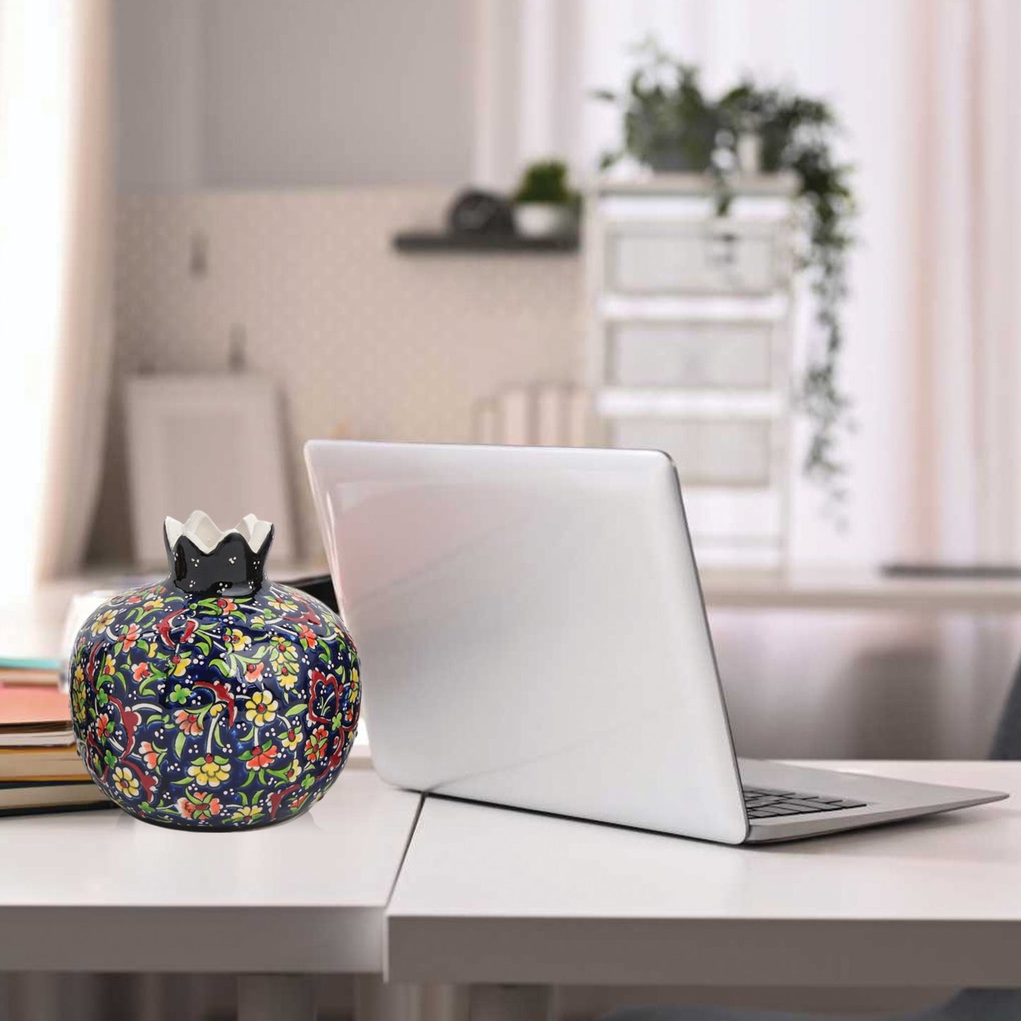 Handmade Ceramic Pomegranate Vase, Ceramic Vase Home Decor