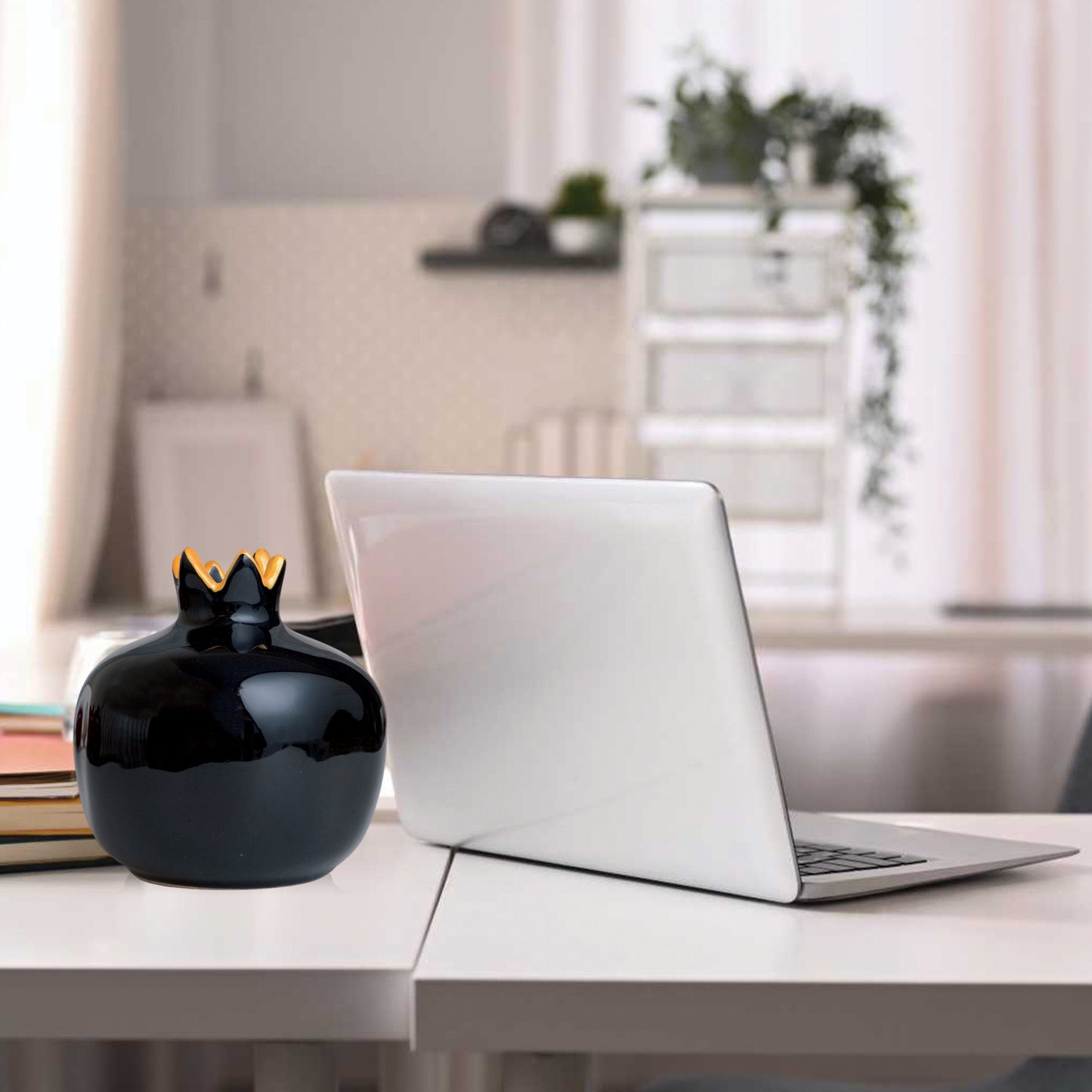 Handmade Ceramic Pomegranate Vase, Ceramic Vase Home Decor