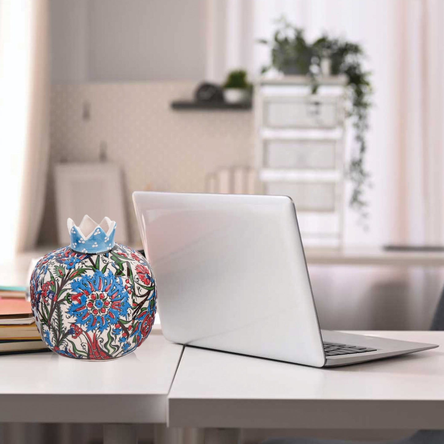 Handmade Ceramic Pomegranate Vase, Ceramic Vase Home Decor