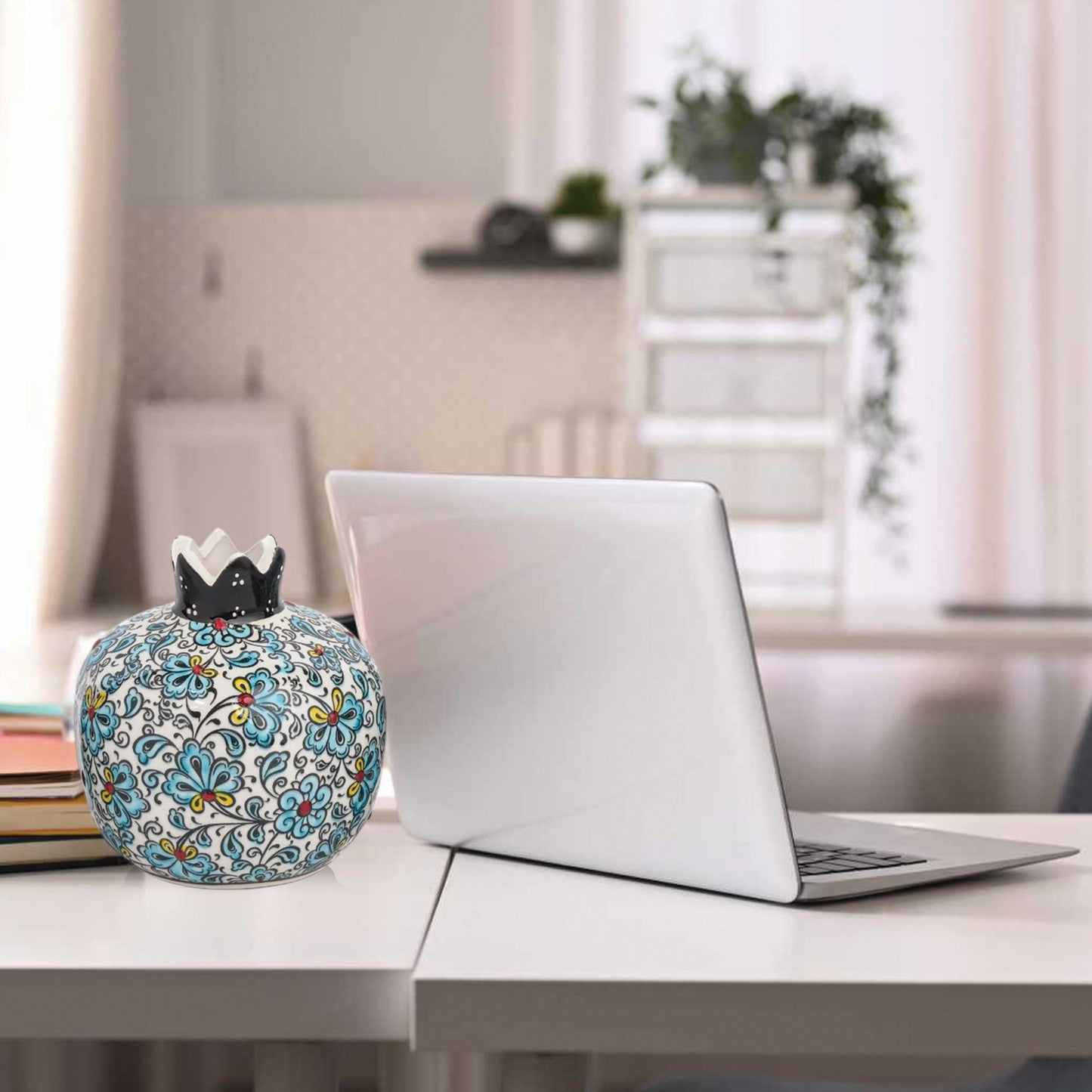 Handmade Ceramic Pomegranate Vase, Ceramic Vase Home Decor