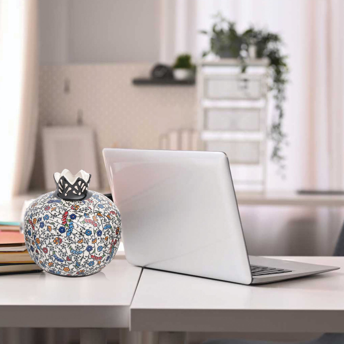 Handmade Ceramic Pomegranate Vase, Ceramic Vase Home Decor