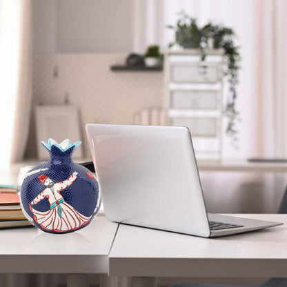 Handmade Ceramic Pomegranate Vase, Ceramic Vase Home Decor