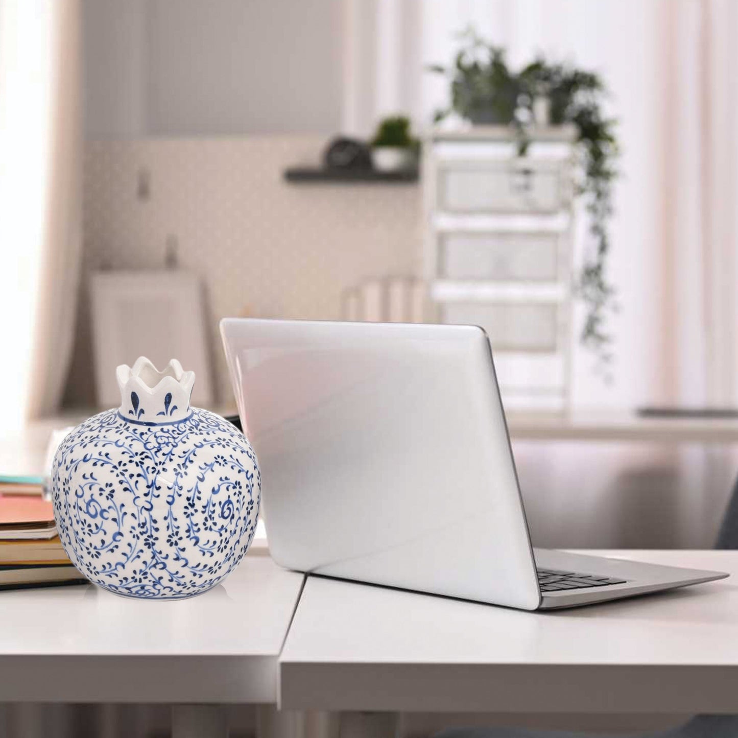 Handmade Ceramic Pomegranate Vase, Ceramic Vase Home Decor