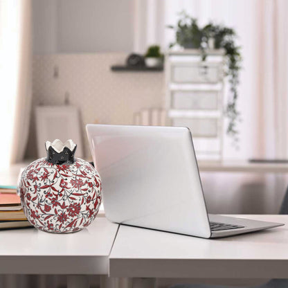 Handmade Ceramic Pomegranate Vase, Ceramic Vase Home Decor