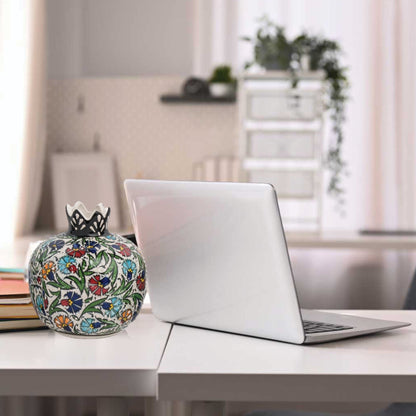 Handmade Ceramic Pomegranate Vase, Ceramic Vase Home Decor