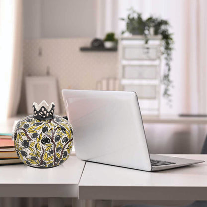 Handmade Ceramic Pomegranate Vase, Ceramic Vase Home Decor