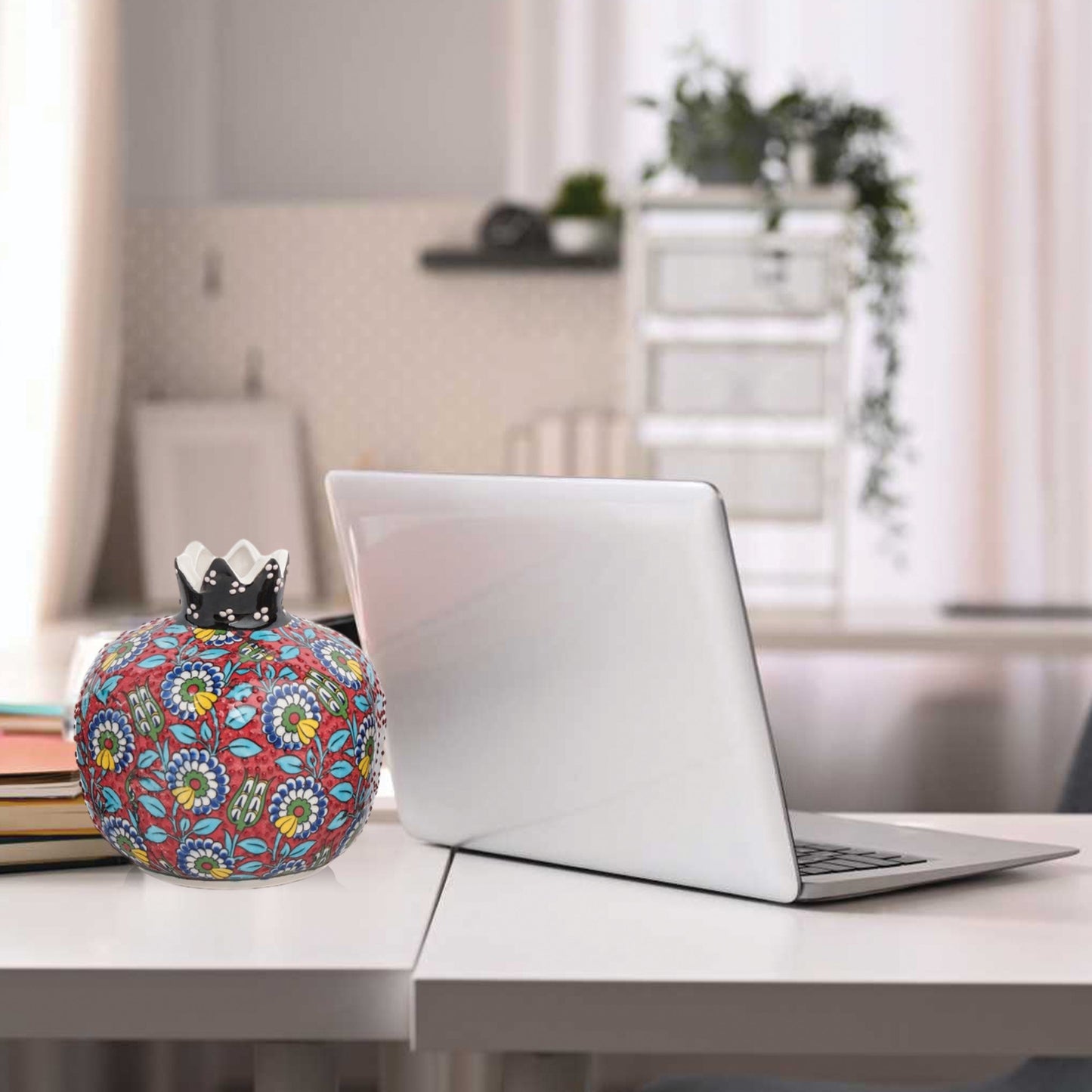 Handmade Ceramic Pomegranate Vase, Ceramic Vase Home Decor