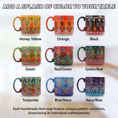 Ceramic Espresso Mugs, 8, 10, 12 Oz Coffee Mugs