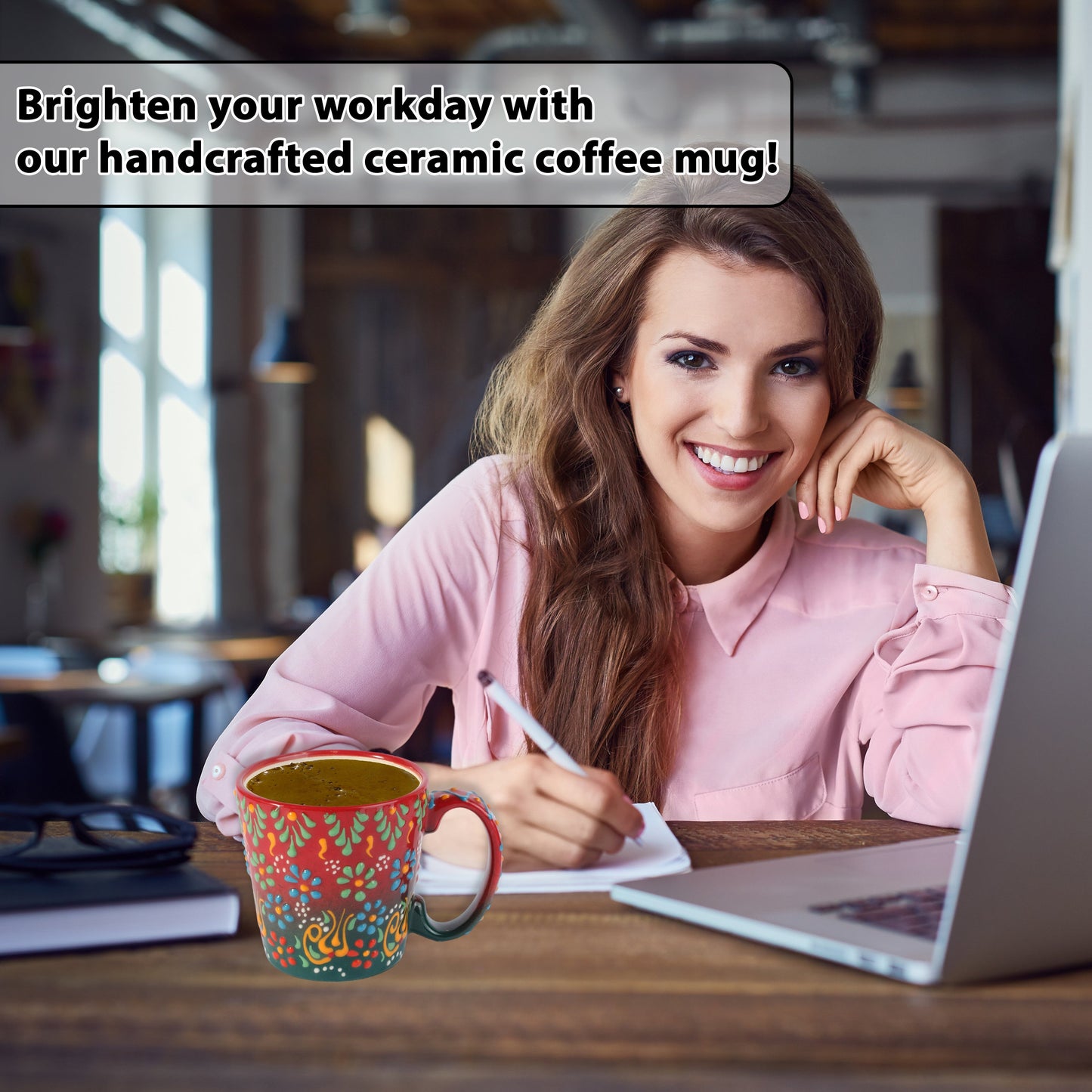 handmade ceramic coffee mug