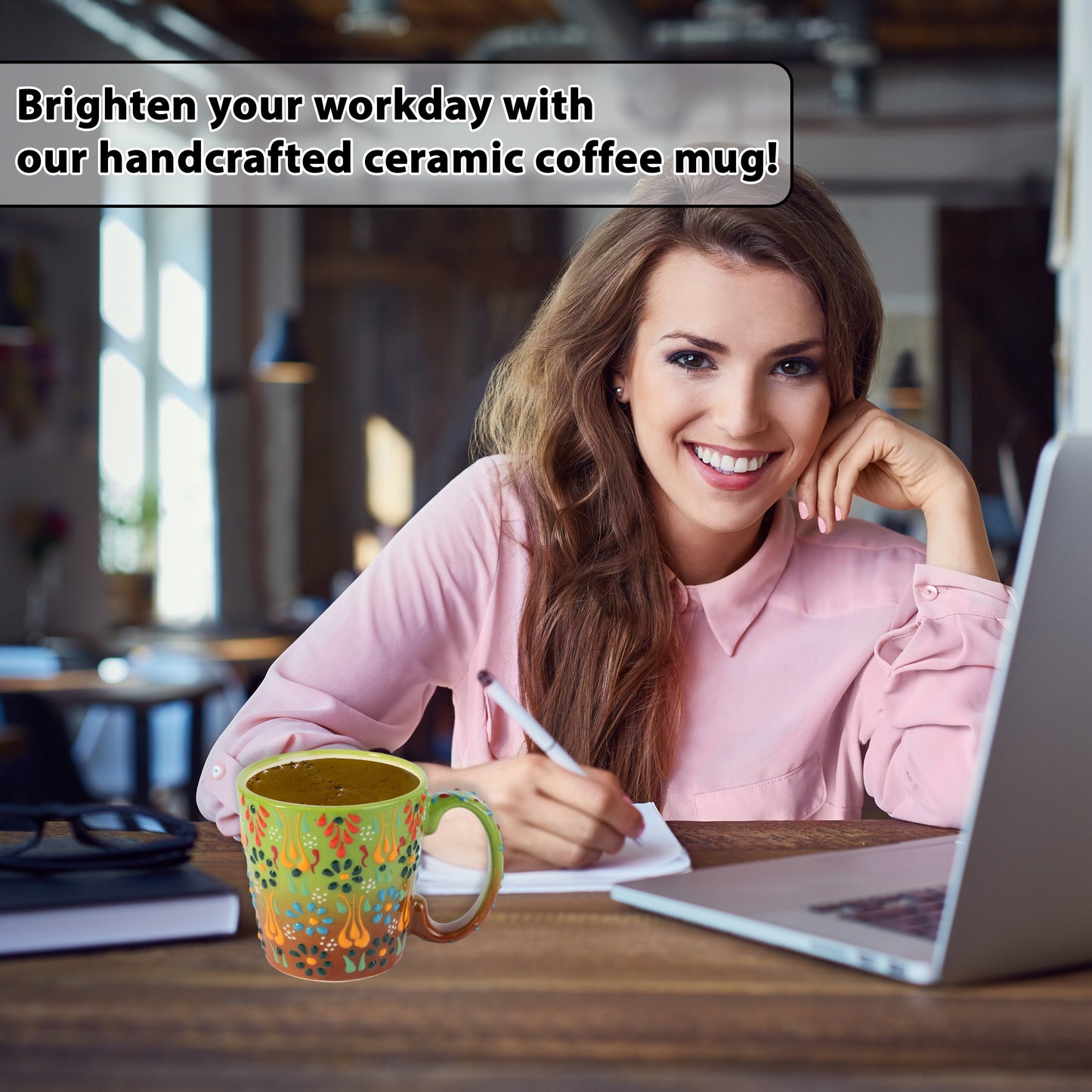 handmade ceramic coffee mug