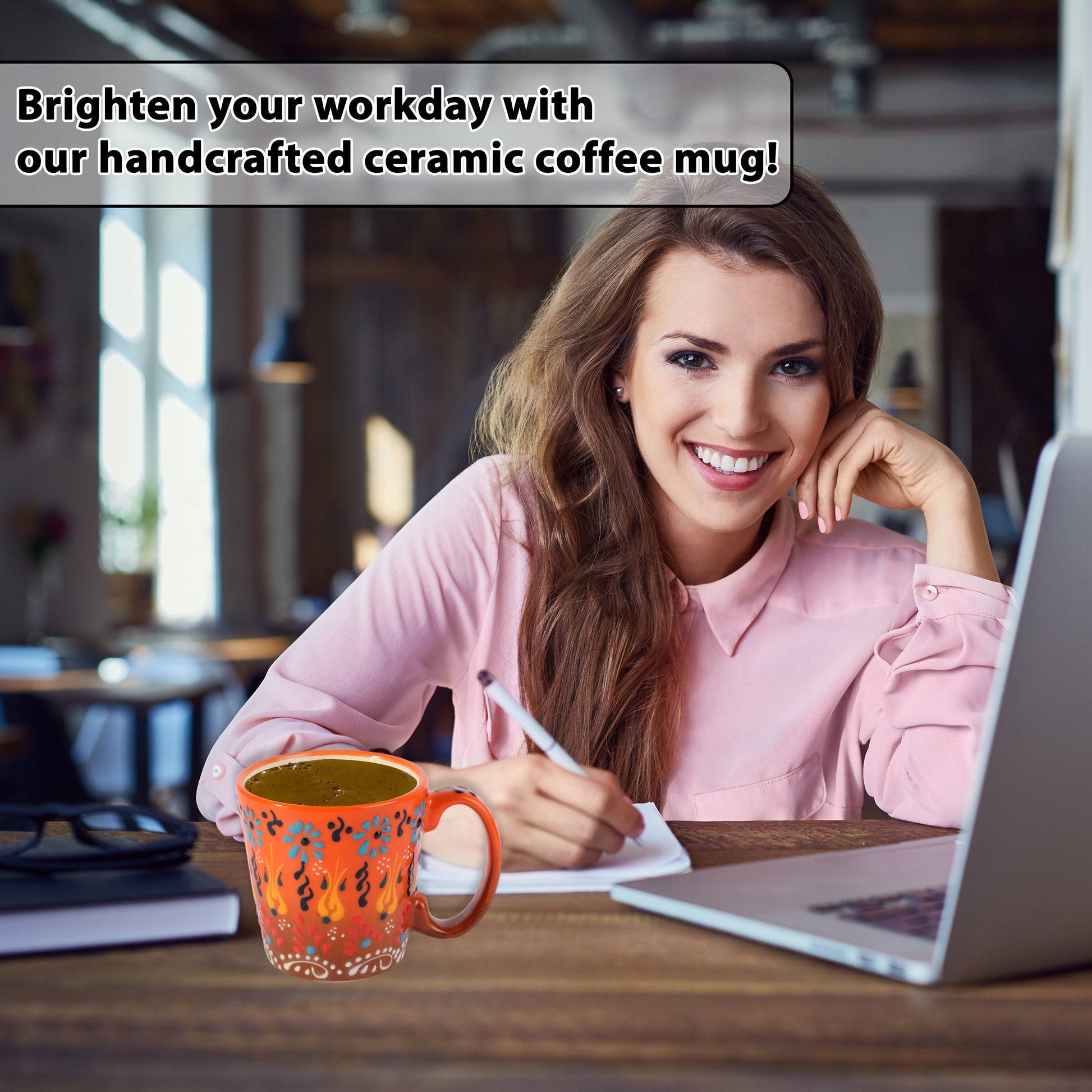 handmade ceramic coffee mug